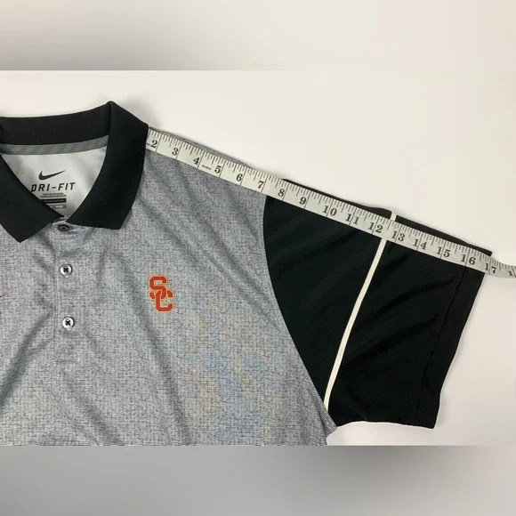 Nike Dri-Fit Polo Shirt Men's XL Gray Athletic Golf - Picture 10 of 10